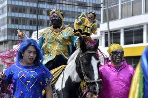  Wilmer Culqui fue electo como la protagonista del t&iacute;pico desfile de Latacunga.  Foto: Miguel Jim&eacute;nez / El Tel&eacute;grafo