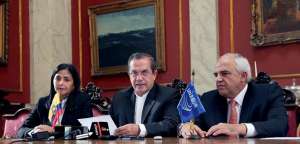 La comisi&oacute;n reiter&oacute; al Gobierno de Venezuela su voluntad de continuar contribuyendo al fortalecimiento del proceso democr&aacute;tico en ese pa&iacute;s. Foto: Canciller&iacute;a Ecuador