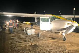 Santa Elena: encuentran avioneta abandonada en pista clandestina