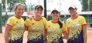 De izquierda a derecha, Charlotte Roemer Paredes, Rafaella Baquerizo, Marie Elise Casares y Camila Romero.  