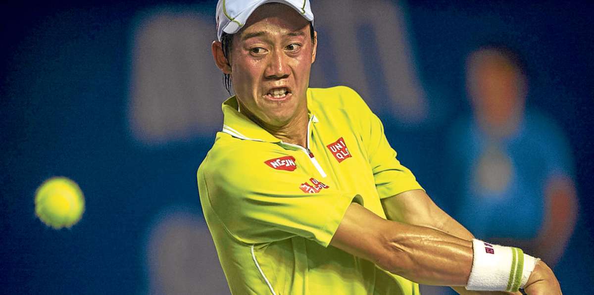 El japon&eacute;s Kei Nishikori venci&oacute; al colombiano Alejandro Gonz&aacute;lez en 1 hora, 36 minutos y 2 segundos. Foto: AFP