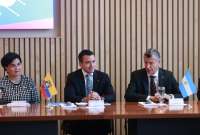 Daniel Noboa presentó a empresarios argentinos la oferta exportable del Ecuador. 