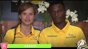Valeria Echever y Franklin Mina se adue&ntilde;aron del oro en karate de los JJ.PP. Foto: Archivo