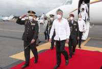 Presidente Lasso retornó al país luego de su visita a Colombia