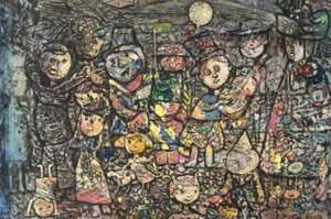 El carnaval infantil, una de las obras robadas, est&aacute; expuesta en el portal de la Unesco. 
