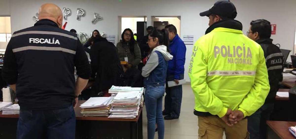 Agentes de la Fiscal&iacute;a realizaron una inspecci&oacute;n en la oficina del juez, ubicada en el Complejo Judicial.