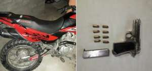 En el domicilio allanado se encontraron 4 armas de fuego, una motocicleta, celulares, equipos de comunicaci&oacute;n, entre otros.