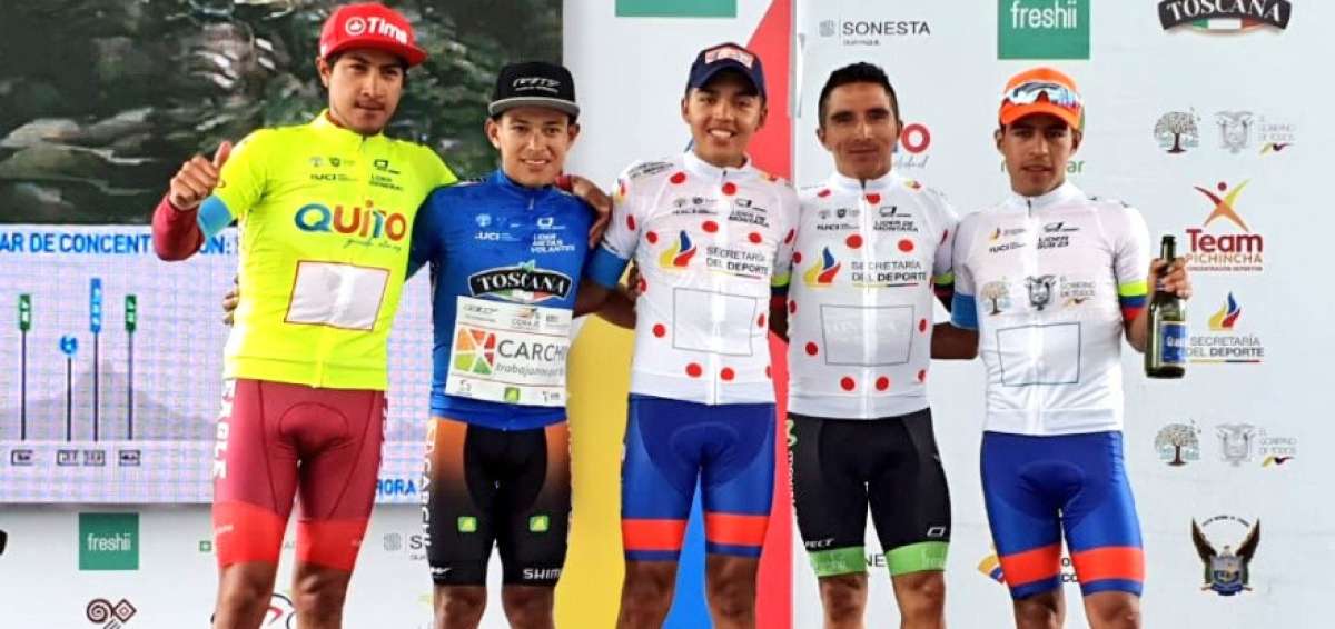 Huera (c) obtuvo la victoria con un tiempo de 4 horas, 11 minutos y 58 segundos para ganar la denominada "etapa reina".