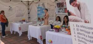 La Feria se desarroll&oacute; en los exteriores del hospital Enrique Garc&eacute;s. 