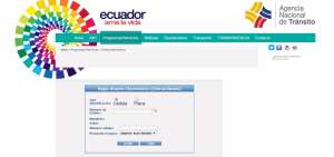 ANT habilita en su p&aacute;gina web el servicio de pago de multas con dinero electr&oacute;nico
