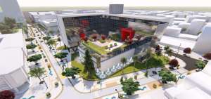 La maqueta de c&oacute;mo quedar&aacute; el edificio del Municipio de Portoviejo. Las obras se iniciar&iacute;an en abril pr&oacute;ximo, seg&uacute;n se conoci&oacute;.