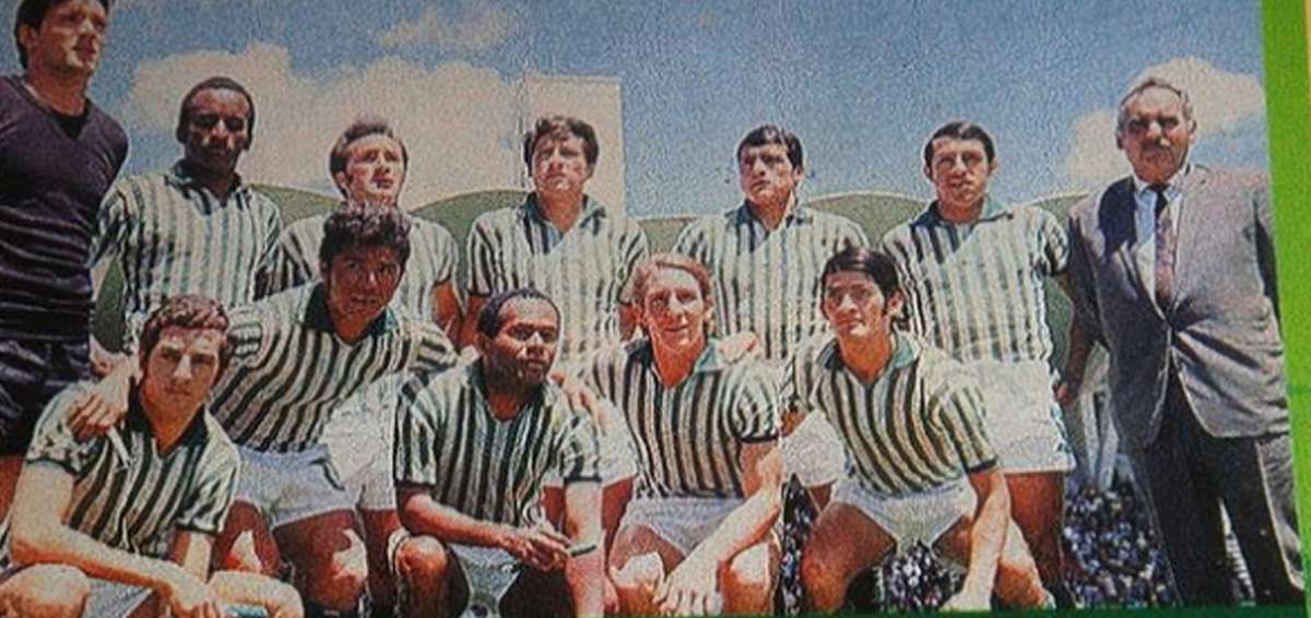 El plantel del Am&eacute;rica en la Copa Libertadores de 1970.