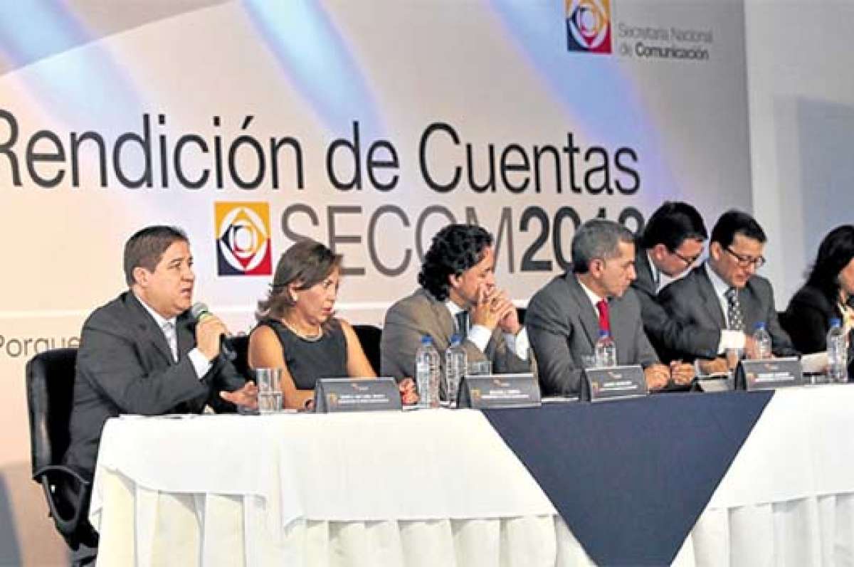 La rendici&oacute;n de cuentas de la Secom se realiz&oacute; el mi&eacute;rcoles pasado, en Quito. FOTO: CORTESIA EL CIUDADANO.
