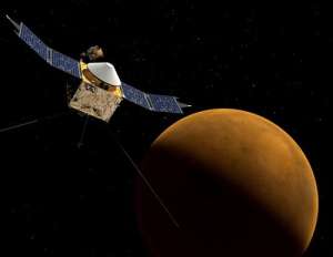 Sonda de la NASA ya orbita en torno a Marte