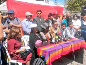 Los ind&iacute;genas se&ntilde;alaron que continuar&aacute;n en Quito. Foto: EL TEL&Eacute;GRAFO