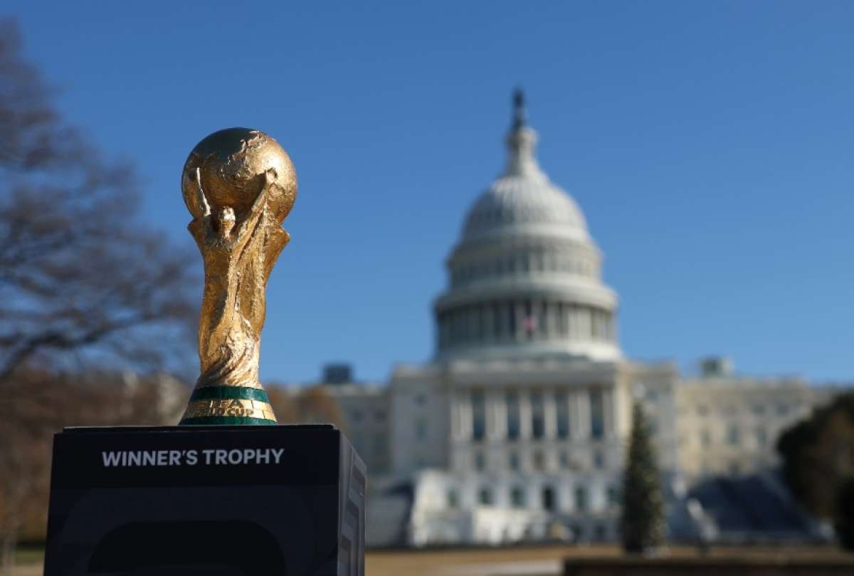 El trofeo de la Copa del Mundo llegó a Washington