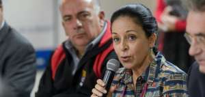 Roc&iacute;o Gonz&aacute;lez, esposa del mandatario Len&iacute;n Moreno y presidenta del Comit&eacute; Plan Toda una vida.