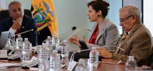 La ministra Mar&iacute;a Paula Romo durante su comparecencia en la Comisi&oacute;n de Relaciones Internacionales. 