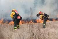 El Cuerpo de Bomberos alerta sobre la queda de bosques y sus consecuencias.