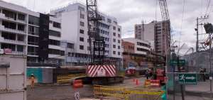 Trabajos de infraestructura para el Metro de Quito. 
