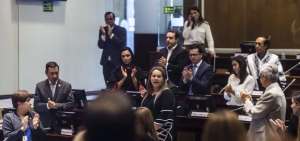 El pasado jueves fue destituida Ana Galarza, pese a que la bancada de CREO defendi&oacute; a su coidearia.    