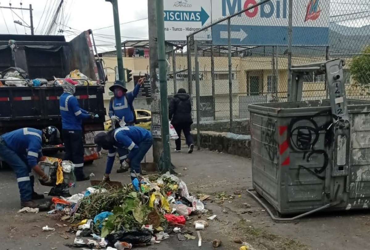 El sistema de recolección de basura en Quito fue irregular por las manifestaciones