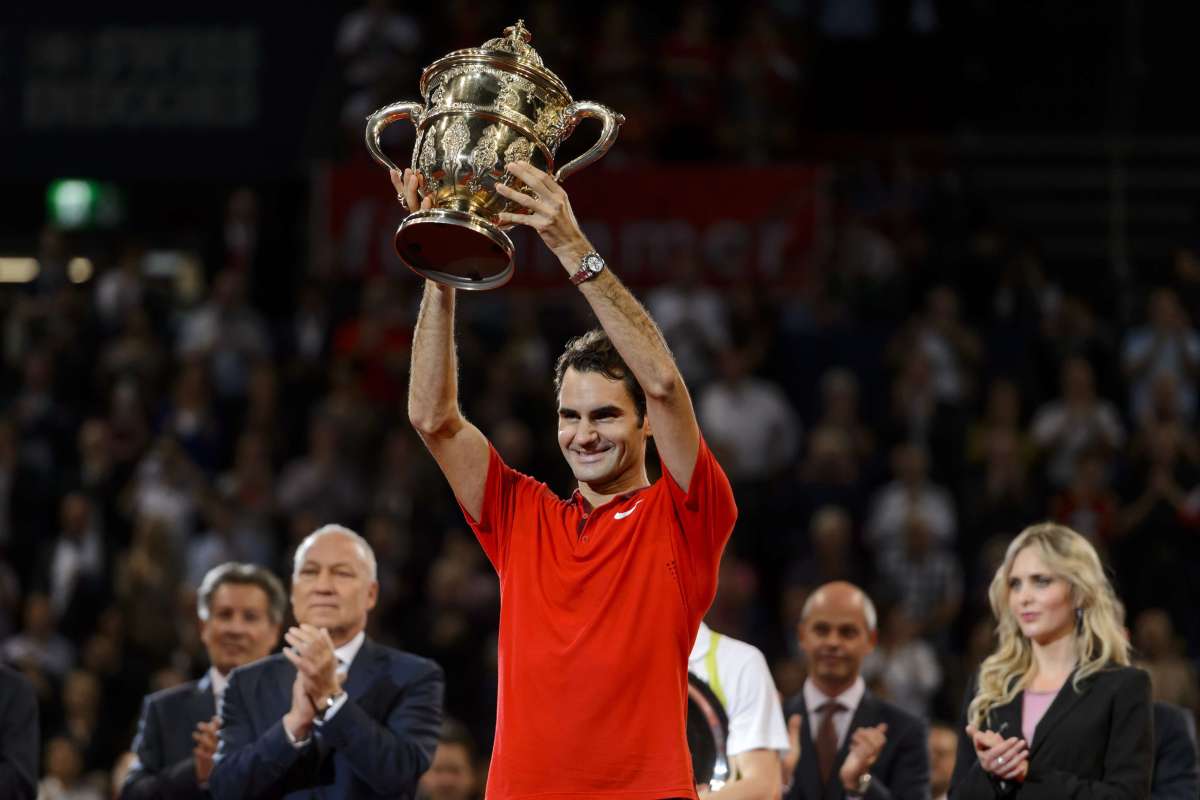 Roger Federer volvi&oacute; a ganar en Basilea tras perder las finales de 2012 y 2013. Foto: AFP