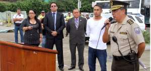 La ceremonia se realiz&oacute; en la Unidad de Vigilancia Comunitaria (UVC) de la capital manabita.