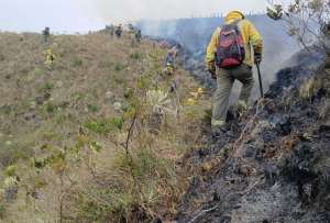 La Secretaría Nacional de Gestión de Riesgos reportó que hay 17 incendios activos en todo el país. 