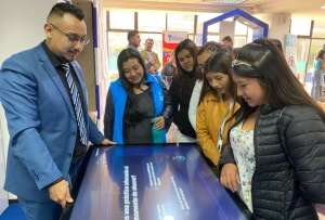 As&iacute; impulsa la educaci&oacute;n financiera el Banco del Pac&iacute;fico. En la foto se muestra el stand de la entidad bancaria.