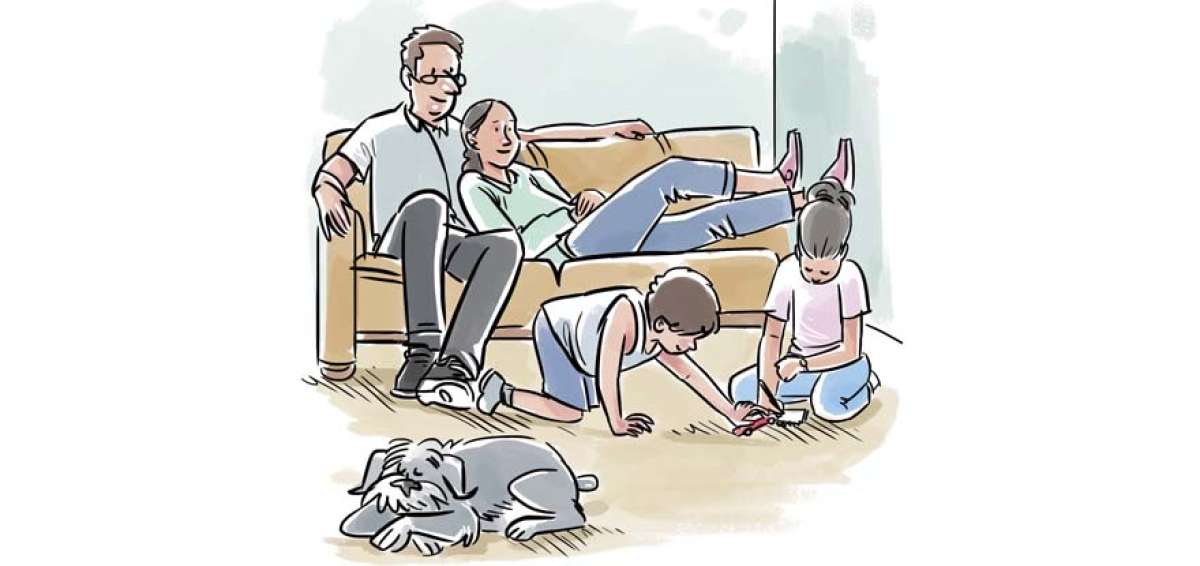 El descanso y la familia en el feriado