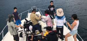 Delegaci&oacute;n china transmite en vivo los paisajes de Gal&aacute;pagos