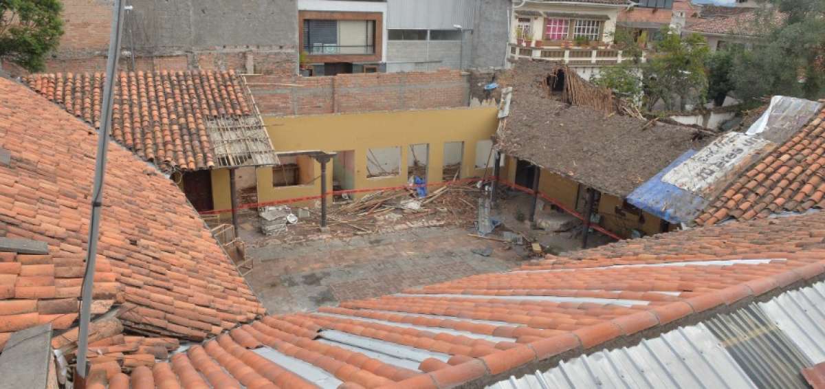 Una casa patrimonial fue derrumbada en Cuenca