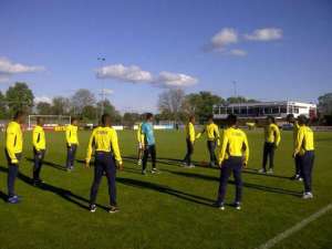 La selecci&oacute;n ecuatoriana entrena en &Aacute;msterdam.