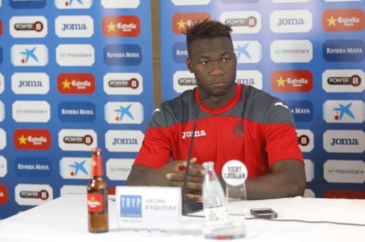 Felipe Caicedo durante la rueda de prensa de su club. FOTO: www.rcdespanyol.com