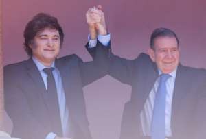 Javier Milei sostuvo que Edmundo Gonz&aacute;lez Urrutia debe asumir tras la ca&iacute;da de Nicol&aacute;s Maduro.