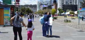 La campa&ntilde;a incluy&oacute; una actividad en el Parque La Carolina, en Quito.
