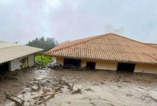 Localidades de Azuay afectadas por las fuertes lluvias. 