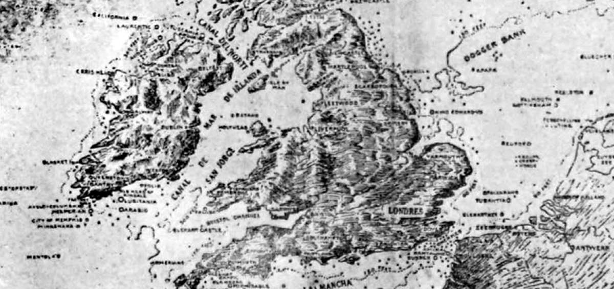 Mapa con puntos negros muestra barcos hundidos