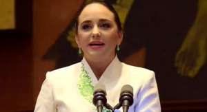La presidenta de la Asamblea fue la encargada de dar el discurso inicial en el Informe a la Naci&oacute;n. 