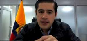 El ministro de Econom&iacute;a y Finanzas, Richard Mart&iacute;nez, durante su intervenci&oacute;n virtual ante la Asamblea Nacional.