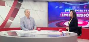 Carlos Vinicio Troncoso, gerente General del Banco del Instituto Ecuatoriano de Seguridad Social (Biess), durante su entrevista en Ecuador TV.