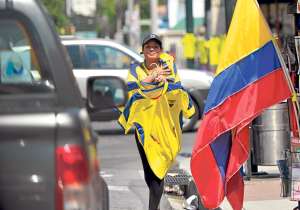 Un momento para vestir los colores patrios