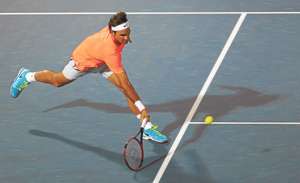 El helv&eacute;tico se impuso gracias a su excelente primer servicio y la presi&oacute;n de juego a Novak Djokovic sobre la red. Foto: Afp