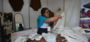 La artesana Yolanda Guam&aacute;n particip&oacute; en el Festival de Artesan&iacute;as de las Am&eacute;ricas, organizado por el Cidap.