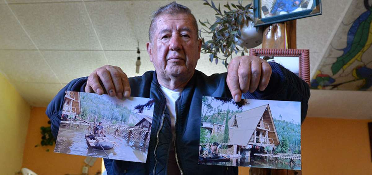 Walter Su&aacute;rez, a sus 70 a&ntilde;os, es parte de la historia de la tragedia de La Josefina. Junto con sus amigos logr&oacute; hacer flotar su casa de madera con tanques.