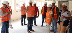 Richard Espinosa, presidente del Consejo Directivo del IESS, constat&oacute; el avance de la construcci&oacute;n del Hospital de la instituci&oacute;n en Los Ceibos, Guayaquil. 