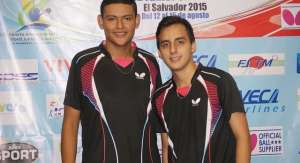 Emiliano Riofr&iacute;o y Marlon Vite fueron parte de la selecci&oacute;n en el Iberoamericano. Foto: tenisdemesaecuador.com