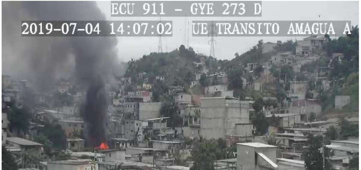 El incendio fue visualizado por las c&aacute;maras de videovigilancia.
