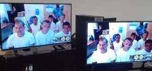 Los pandilleros escucharon su sentencia desde la prisi&oacute;n por medio de una videoconferencia.